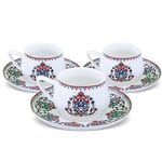 Karaca Nakkaş 6 Kişilik Kahve Fincanı Takımı 100 ml - Seçenekler: Small, Medium, Large, Bali Kahve Fincanı...