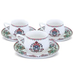 Karaca Nakkaş 6 Kişilik Kahve Fincanı Takımı 100 ml - Seçenekler: Small, Medium, Large, Bali Kahve Fincanı...