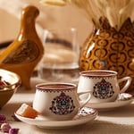 Karaca Nakkaş 6 Kişilik Kahve Fincanı Takımı 100 ml - Seçenekler: Small, Medium, Large, Bali Kahve Fincanı...