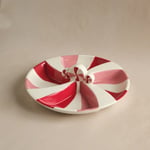 Karaca New Year Candy Twist Pink Bölmeli Sunumluk 27 cm