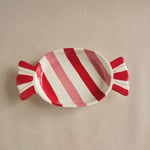 Karaca New Year Candy Twist Pink Kayık Tabak 26 cm