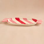 Karaca New Year Candy Twist Pink Kayık Tabak 32,5 cm