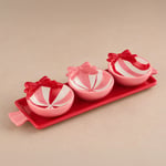 Karaca New Year Candy Twist Pink Tabaklı Çerezlik 30 cm