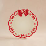 Karaca New Year Ribbon Pasta Tabağı 19,5 cm