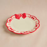Karaca New Year Ribbon Pasta Tabağı 19,5 cm