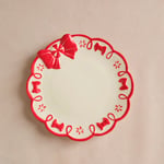 Karaca New Year Ribbon Pasta Tabağı 19,5 cm