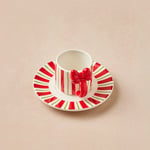 Karaca New Year Yılbaşı Candy Bow 2 Kişilik Kahve Fincan Takımı 90 ml
