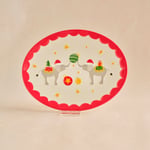 Karaca New Year Yılbaşı Carousel Kayık Tabak 25,5 cm