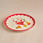 Karaca New Year Yılbaşı Carousel Pasta Tabağı Santa 20 cm