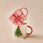 Karaca New Year Yılbaşı Charm Hediyeli Bow Kupa 350 ml