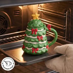 Karaca New Year Yılbaşı Dıy Pinetree Kupa Seti 550 ml
