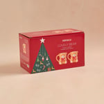 Karaca New Year Yılbaşı Lovely Bear 2 Kişilik Kahve Fincan Takımı 110 ml