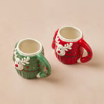 Karaca New Year Yılbaşı Sweater Deer Kırmızı Kupa 400 ml