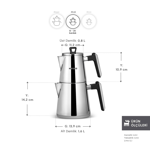 Karaca Powersteel Pro 316+ Space Çelik İndüksiyon Tabanlı Çaydanlık Takımı
