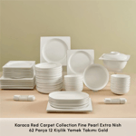 Karaca Red Carpet Collection Fine Pearl Extra Nish 58 Parça 12 Kişilik Yemek Takımı