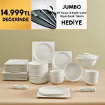 Karaca Red Carpet Collection Fine Pearl Extra Nish 58 Parça 12 Kişilik Yemek Takımı