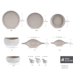 Karaca Red Carpet Earth Collection Clay 55 Parça 12 Kişilik Yemek Takımı