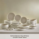 Karaca Red Carpet Earth Collection Clay 55 Parça 12 Kişilik Yemek Takımı