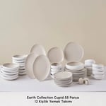 Karaca Red Carpet Earth Collection Cupid 55 Parça 12 Kişilik Yemek Takımı
