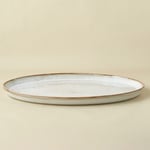 Karaca Rixton Bej Reaktif Kayık Tabak 42,6 cm