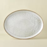 Karaca Rixton Bej Reaktif Kayık Tabak 42,6 cm