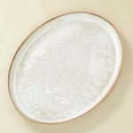 Karaca Rixton Bej Reaktif Kayık Tabak 42,6 cm