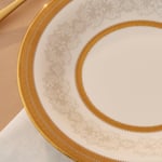Karaca Royal Bone Charlotte 32 Parça 6 Kişilik Kahvaltı Takımı Gold