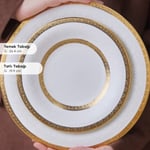 Karaca Royal Bone Charlotte 55 Parça 12 Kişilik Yemek Takımı Gold