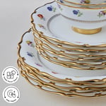 Karaca Royal Bone Diana 55 Parça 12 Kişilik Yemek Takımı Gold