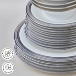 Karaca Royal Bone Kate 55 Parça 12 Kişilik Yemek Takımı Platin