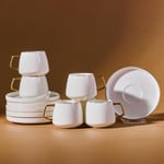 Karaca Saturn 6 Kişilik Kahve Fincanı Takımı 90 ml Gold