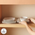 Karaca Square Bone Talia 60 Parça 12 Kişilik Yemek Takımı Platin
