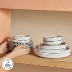 Karaca Stream Bone Aries Plus 24 Parça 6 Kişilik Yemek Takımı