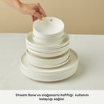 Karaca Stream Bone Merope Gold Logo 53 Parça 12 Kişilik Yemek Takımı