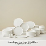 Karaca Stream Bone New Sunset V2 53 Parça 12 Kişilik Yemek Takımı