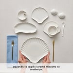 Karaca Stream Bone Ostra 34 Parça 6 Kişilik Kahvaltı Takımı