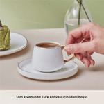 Karaca Streamline Saturn 6 Kişilik Kahve Fincan Takımı 100 ml