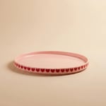 Karaca Sweetheart Servis Tabağı Pembe 27 cm