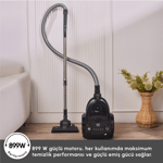 Karaca Vantuz Action Force X10 2 Lt Toz Torbasız Hazneli Elektrikli Süpürge 899 W