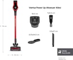 Karaca Vantuz Power Up Dikey Süpürge Imperial Red
