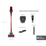 Karaca Vantuz Power Up Dikey Süpürge Imperial Red