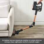 Karaca Vantuz Power Up Pro Dik Süpürge Black Copper