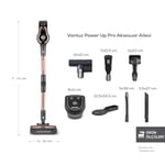 Karaca Vantuz Power Up Pro Dik Süpürge Black Copper