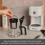 Karaca x Galatasaray Lisanslı Just Coffee Aroma 2 in 1 Filtre Kahve ve Çay Demleme Makinesi