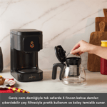 Karaca x Galatasaray Lisanslı Just Coffee Aroma 2 in 1 Filtre Kahve ve Çay Demleme Makinesi