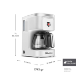 Karaca x Galatasaray Lisanslı Just Coffee Aroma 2 in 1 Filtre Kahve ve Çay Demleme Makinesi