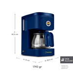 Karaca x Galatasaray Lisanslı Just Coffee Aroma 2 in 1 Filtre Kahve ve Çay Demleme Makinesi