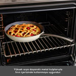 Karaca x Refika Swiss Crystal Creamy Metal Kulplu 7 Parça Tencere ve Tava Seti Krem