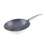 Karaca x Refika Swiss Crystal Creamy Metal Wok Tava 28 Cm