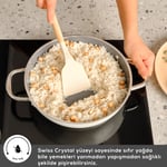 Karaca x Refika Swiss Crystal Creamy Metal Tava Sahan Set Cream